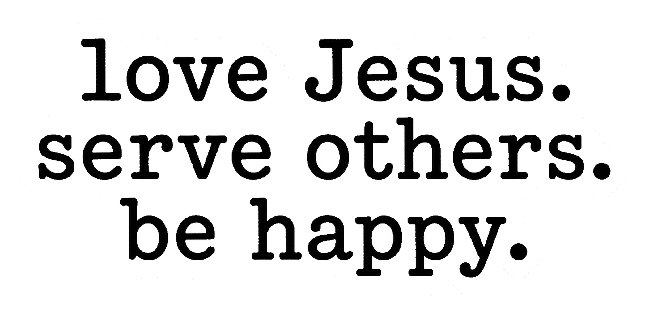 Three simple mission statements stacked gently