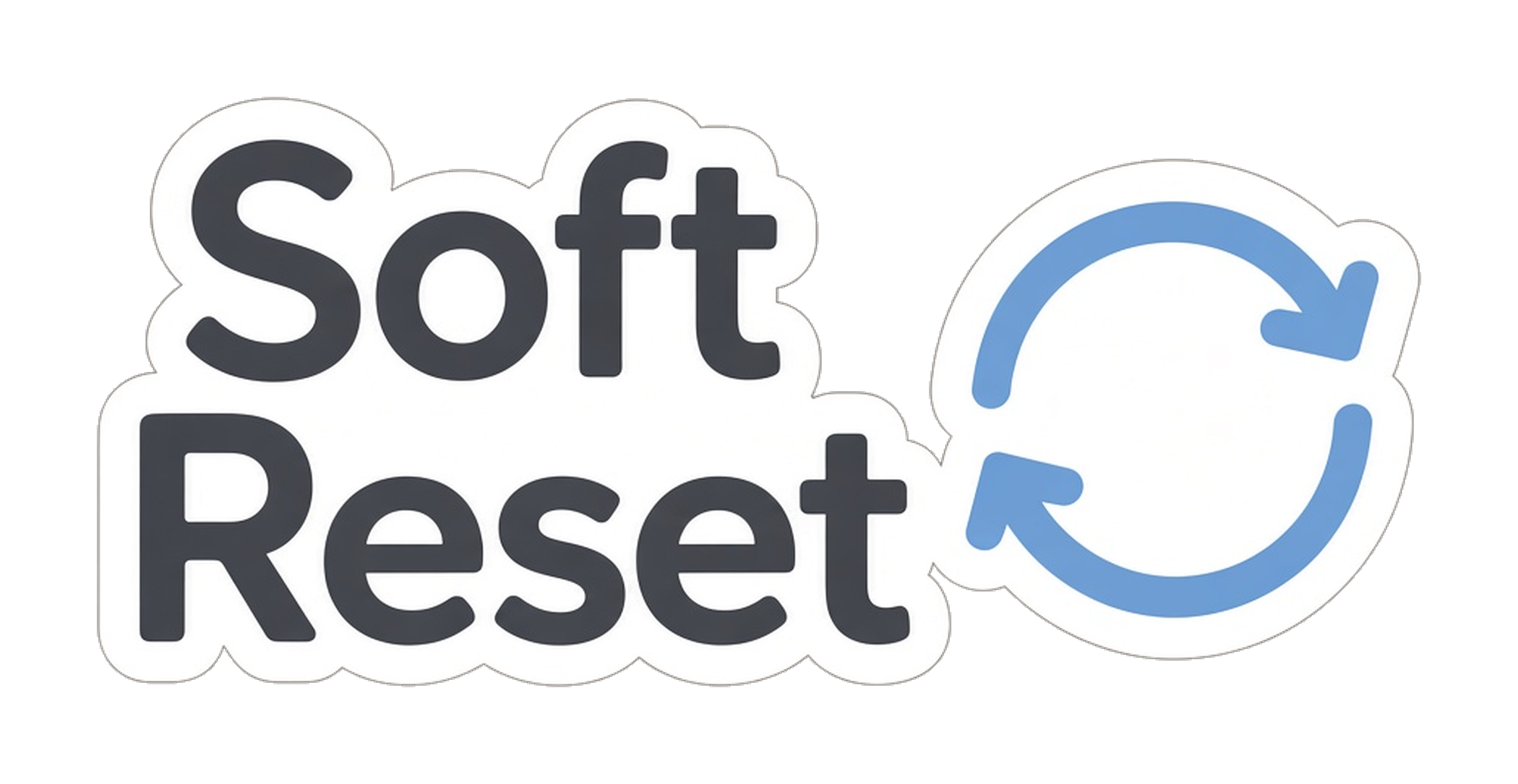 Soft Reset text with a circular refresh arrow